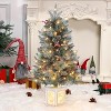 3FT Prelit Artificial Christmas Tree with Lights, 3 Foot Artificial Christmas Tree, 78 LED Prelit Christmas Tree - 2 of 4