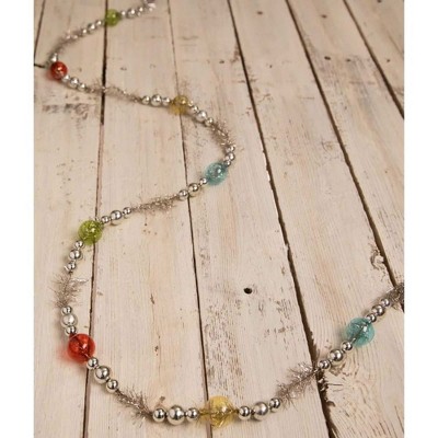 Christmas Jewel-tide Glass Bead Garland - One Garland 72.0 Inches - Tinsel Tree  Garland - Lc1600 - Glass - Multicolored : Target