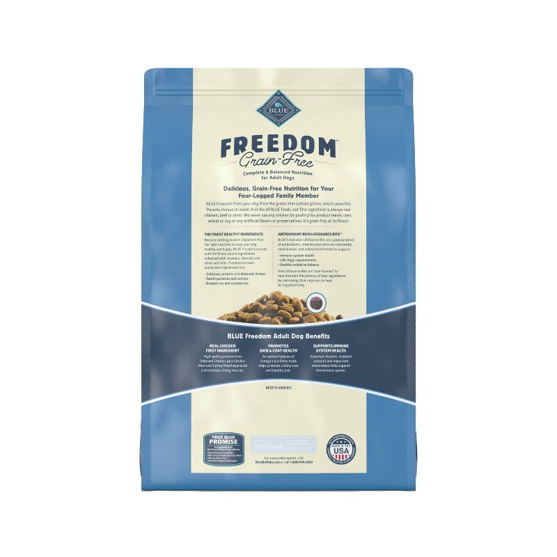 Blue Buffalo Freedom Grain Free with Chicken, Potatoes & Peas Adult Dry Dog Food, 3 of 14