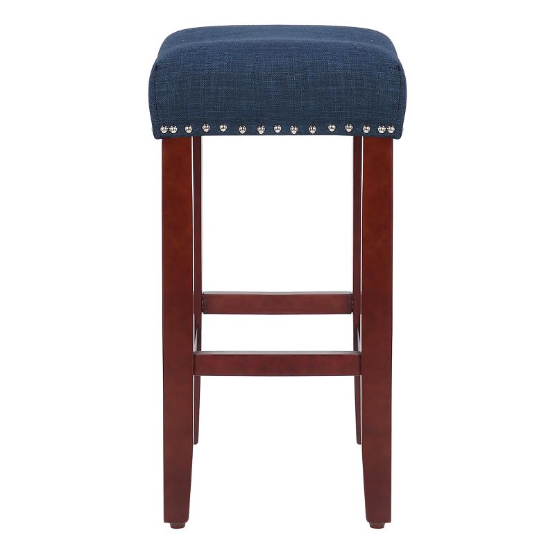 WestinTrends 24" Upholstered Saddle Seat Counter Stool, 2 of 4