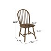 Christopher Knight Home Jafet Farmhouse High Back Spindle Dining Armless Chairs (Set of 2) - 3 of 4