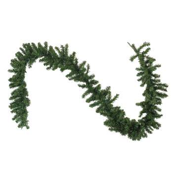 Northlight 9' x 10" Prelit LED Battery Operated Canadian Pine Artificial Christmas Garland - Clear Lights