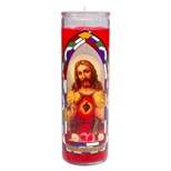 Jar Candle Sagrado Corazon De Jesus Red - Continental Candle