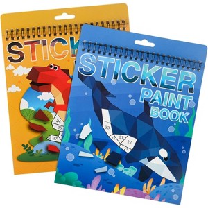 iPlay, iLearn 2 Pack Crafts for Kids Ages 4-8 Paint by Sticker - 1 of 3