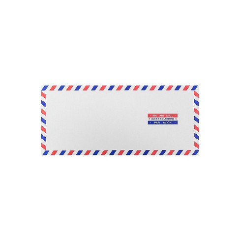 Jam Paper #10 Airmail Envelopes  X  White A35532i : Target