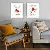 2Piece Vignette The Lord is MY Strength Red Cardinals White Framed Wall Art for Living Room,for Home Decor by Annie Lapoint - 2 of 4