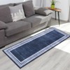 Modern Bordered Soft Carpet Mat Indoor Non Slip Machine Washable Area Rug - 2 of 4