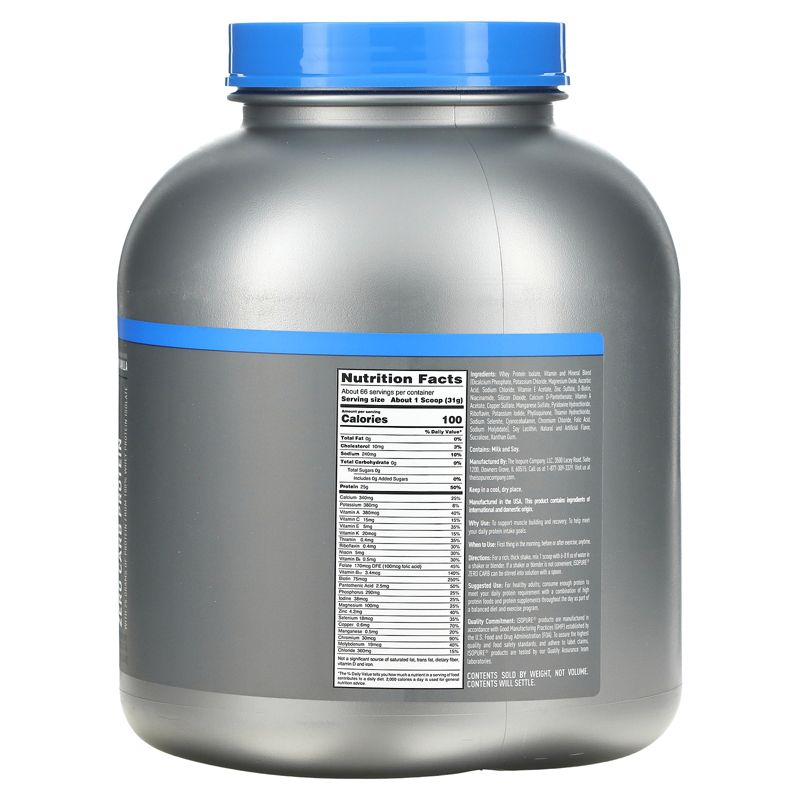 Isopure Zero Carb Protein Powder, Creamy Vanilla, 4.5 lb (2.04 kg), 2 of 4