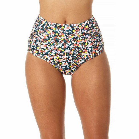 Anne Cole - Women's Shirred High Waist Tummy Control Bikini Bottom : Target