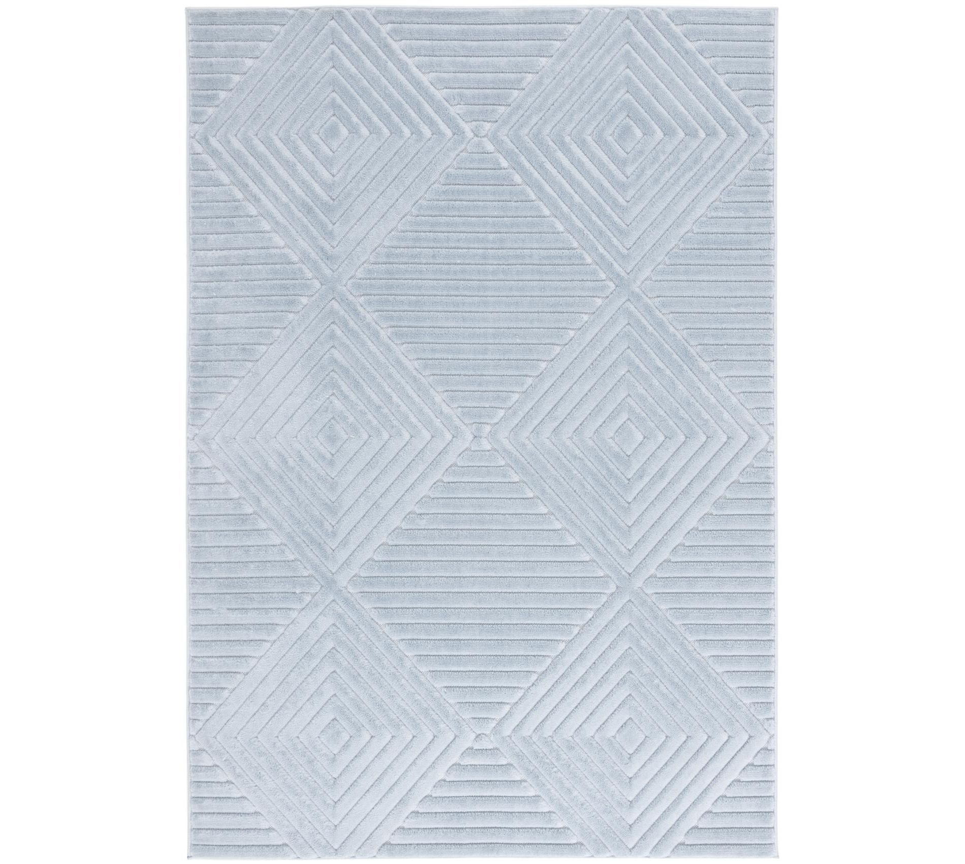 Selena SLE684 Power Loomed Indoor Area Rug - Blue - 4'x6' - Safavieh