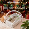 Stainless Steel Litter Box with Lid, XL Enclosed Cat Litter Box for Large Cats & Multi-Cat Households, High-Sided Anti-Leakage Design(2-Pack) - 4 of 4