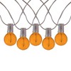 Novelty Lights 25 Feet G40 LED Patio String Light Set with 25 Bulbs, Weather Resistant Shatterproof Replaceable Globe Bulbs, Brown Wire - 4 of 4