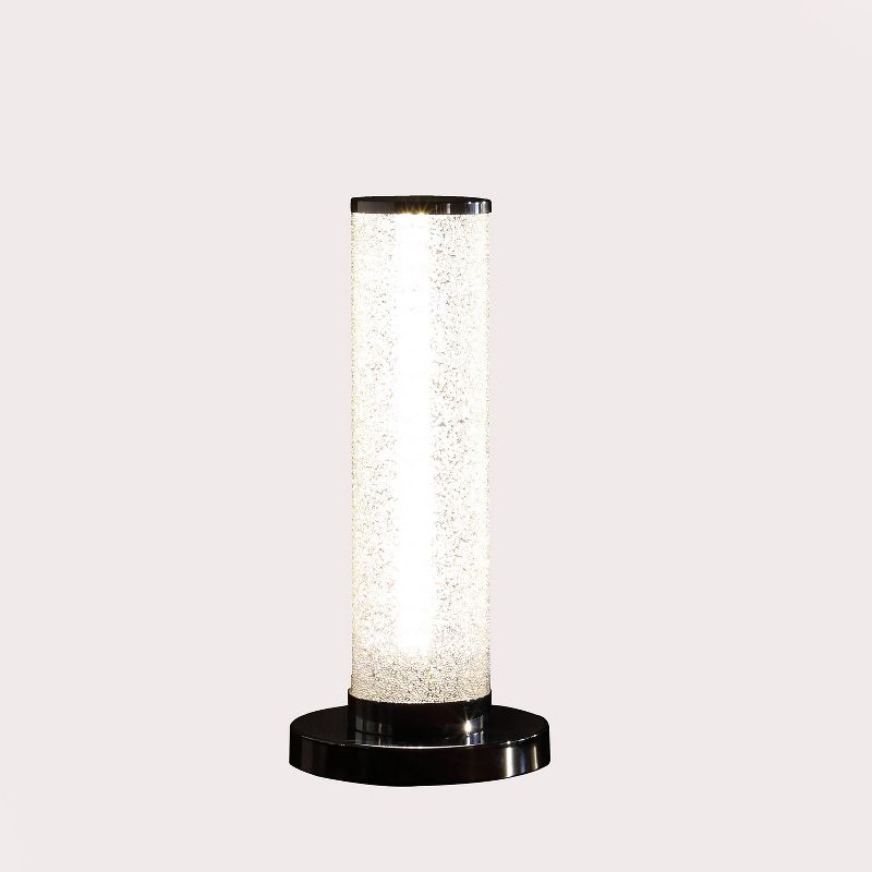 13&#34; Novelty Metal Tube Table Lamp (Includes LED Light Bulb) Black - Ore International, 1 of 7