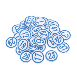 Unique Bargains Iron-on Washable Embroidered DIY Number Applique Patch 50 Pcs - 1 of 4