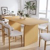 Wooakway 30" H Modern Double Pedestal Table Versatile for Dining Conference and Gaming (Black/Walnut/Natural) - 2 of 4
