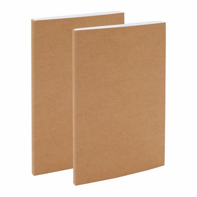 Paper Junkie 2 Pack Drawing Sketchbooks or Journal,  64 Blank Pages, 5.5 x 8.25 in