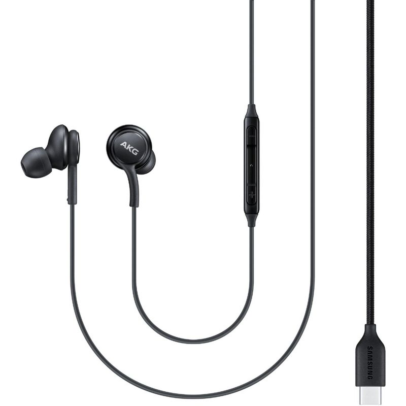 Samsung Type-C EO-IC100BBEGUS Corded In-Ear Headphones with Mic by AKG - Black, 1 of 5