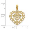 Black Bow Jewelry 14k Yellow Gold RN Heart Pendant - 4 of 4
