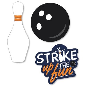 Big Dot of Happiness Strike Up the Fun - Bowling - DIY Shaped Birthday Party or Baby Shower Cut-Outs - 24 Count - 1 of 4