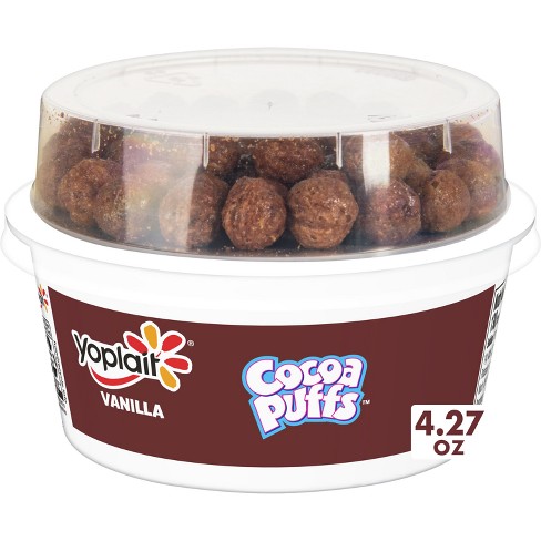 Yoplait Cocoa Puffs Cereal Topped Yogurt Cup - 4.27oz - image 1 of 4