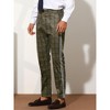 Lars Amadeus Men's Printed Pattern Slim Fit Dress Pants - 2 of 4