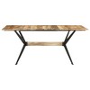 vidaXL Dining Table 70.9 in.x35.4 in.x29.9 in. Solid Mango Wood - 2 of 4