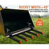 AMERLIFE Tractor Pallet Forks, Double Nut, for Debris/Waste - 3 of 4