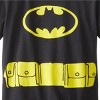 DC Comics Toddler Boys' Batman Superhero Logo Caped Costume T-Shirt, 2T Kids - 3 of 3
