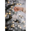 Gulches Set of 6 Exquisite 4.3" Glass Christmas Ball Ornaments - Decorative Hanging Accents for Holiday Trees and Festive Celebrations - 4 of 4