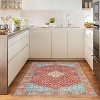 Modern Abstract Area Rugs: Machine Washable Low Pile Carpet, Neutral Non-Shedding Rug for Bedroom, Living Room, Kitchen, Dorm & Entryway - 2 of 4