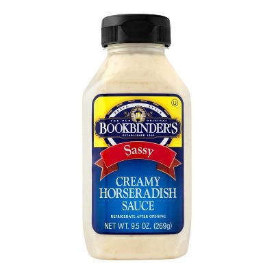 Bookbinder's Creamy Horseradish Sauce Sassy, 9.5 OZ (1 bottle)