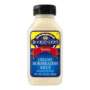 Bookbinder's Creamy Horseradish Sauce Sassy, 9.5 OZ (1 bottle) - 1 of 3