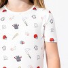 Bellabu Bear Kids Baseball Bamboo Kids Pajama Short Set - 2 of 4