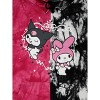 My Melody & Kuromi Long Sleeve Black & Red Adult Hooded Sweatshirt - 2 of 3