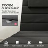 Aghana Digitals 2-Pack Foldable Outdoor Chaise Lounge Cushions, 80"x26" Black UPF50+ Olefin, 25D - 3 of 4
