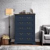 ORRD Farmhouse Style Bedroom 5 Drawer Dresser, 31.5'' Wooden Chest of Drawers with Metal Handles for Living Room, Hallway, Closet (Gray) - 2 of 4