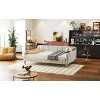 TIRAMISUBEST Twin/Full Size Upholstered Daybed with 4 Support Legs, Modern Daybed Frame Sofa Bed with Button Tufted Design and Slats Support - 4 of 4