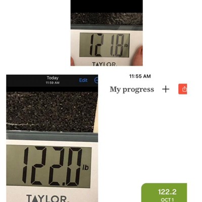 Digital Black/Grey Bathroom Scale – Taylor USA