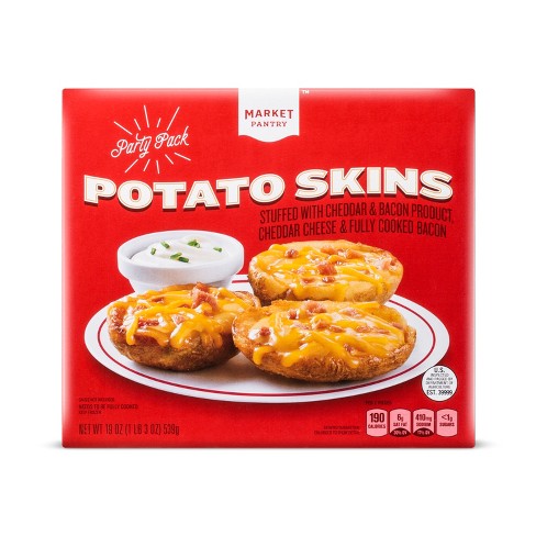 Cheddar Bacon Filled Frozen Potato Skins Bulk 19oz Market