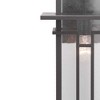 Progress Lighting Boxwood 1-Light Outdoor Wall Lantern, Antique Bronze, Seeded Glass Shade - 3 of 4