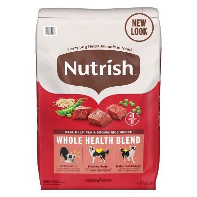 Nutrish Whole Health Blend Real Beef, Pea & Brown Rice Recipe Dry Dog Food