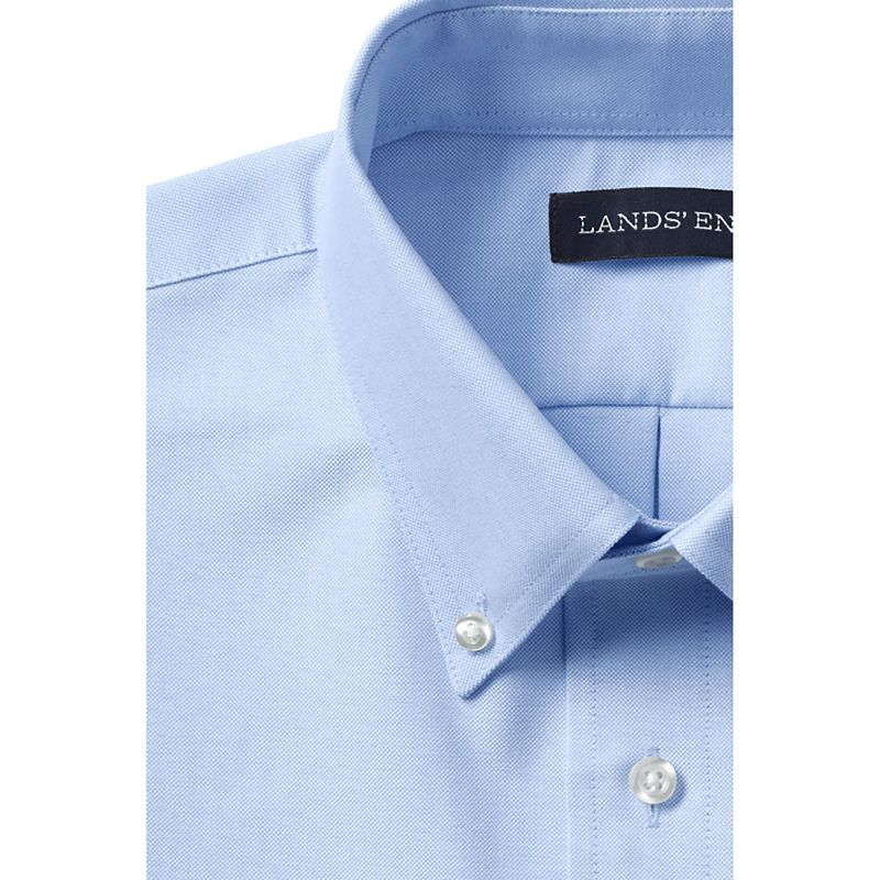Lands' End School Uniform Men's Long Sleeve Oxford Dress Shirt, 2 of 5