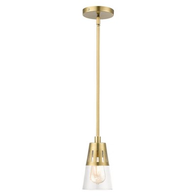 Livex Lighting Bennington 1 - Light Pendant in  Natural Brass