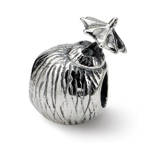 Black Bow Jewelry Sterling Silver Coconut Drink Bead Charm - 1 of 3