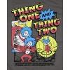 Seven Times Six Dr. Seuss Men's Thing 1 and Thing 2 Fun Adult Short Sleeve T-Shirt Grey - image 2 of 3