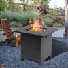 SKONYON 50,000 BTU Propane Fire Pit Table 28" Patio Square Gas Fireplace - 2 of 4