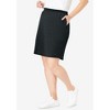 Woman Within Plus Size Stretch Cotton Skort - 3 of 4