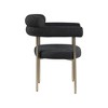 Meridian Furniture,Blake Boucle Fabric Dining Chair, Set of 2 - 4 of 4