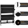 Wooden Shoe Storage Cabinet,  Hidden Freestanding Shoe Rack with 2 Flip Drawers and Adjustable Shelf, for Entryway, Hallway - 3 of 4