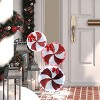 LuxenHome 2.7-Ft Tall Peppermint Candy Lighted Holiday Decoration Multicolored - 3 of 4